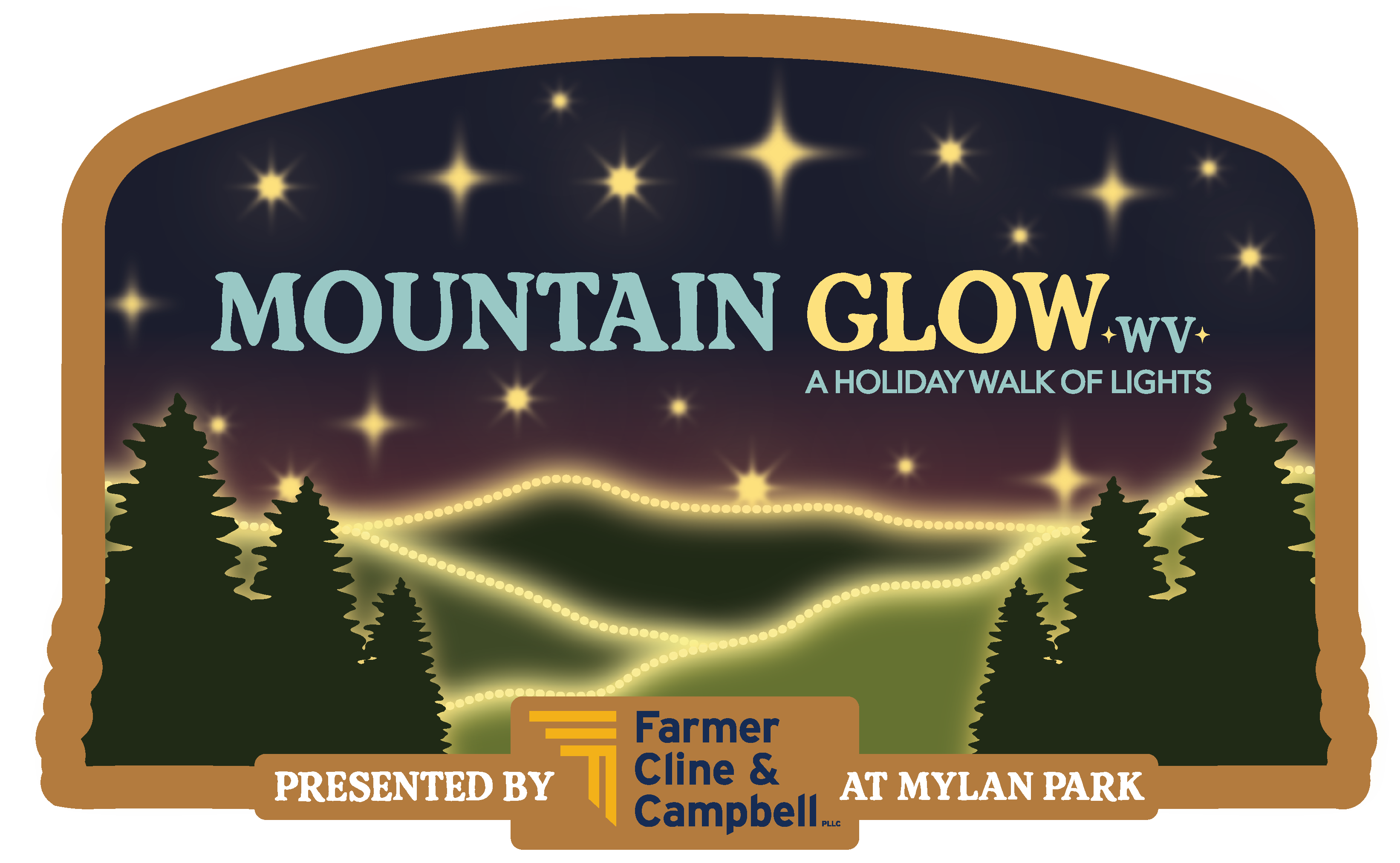 Mountain Glow WV — A Holiday Walk of Lights — Presented by Farmer, Cline & Campbell at Mylan Park